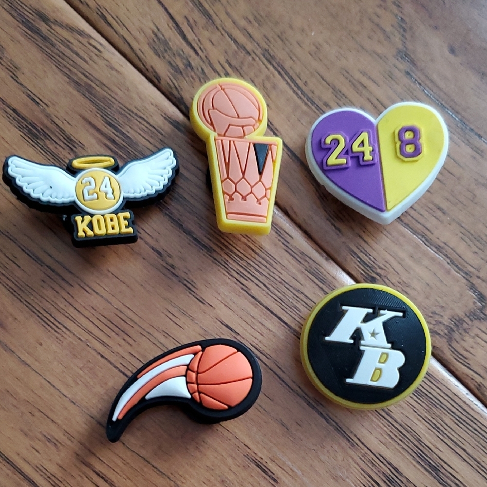 Croc Charms - Basketball Kobe Theme Set of 5